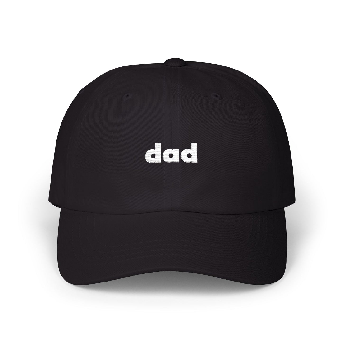 Black cap with 'Golf' text on a white background
